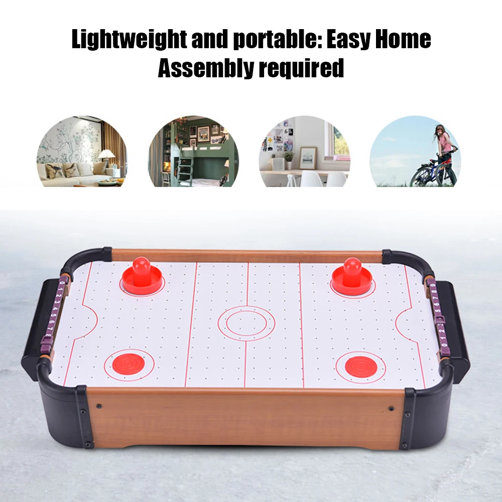 Мини Настольная воздушная хоккейная игра Pushers Pucks семейный Рождественский