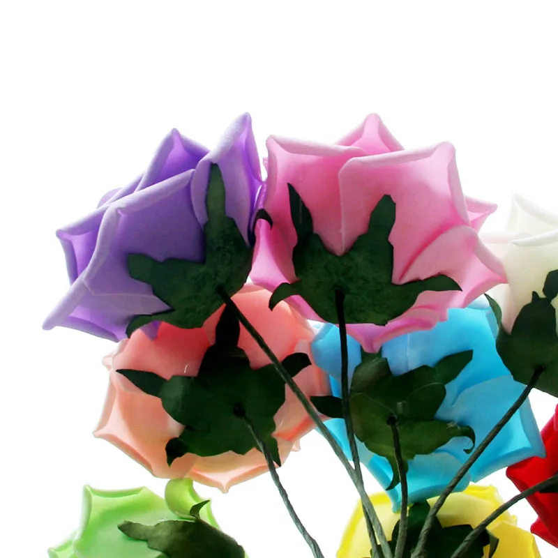 Искусственный цветок для свадьбы листья невесты из ПЭ Мультяшные 10 шт. модная