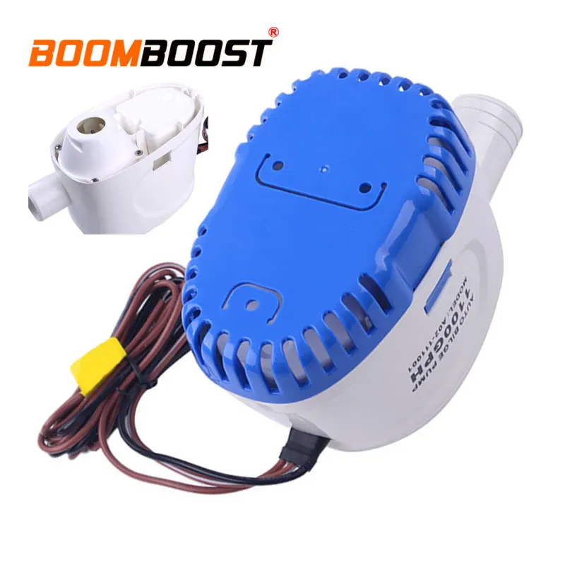 

Float Switch Bilge Auto Water Pump 3.2A DC 12V 1100GPH Submersible For Boat Marine Automatic For Boat Hulls/Bilges Bait Tanks