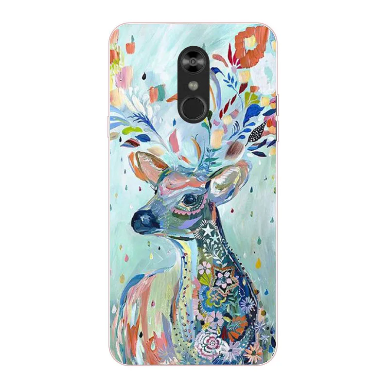 for LG Q Stylo 4 Case Silicon Joy crown cartoon Painting Soft TPU Back Cover 2018 protect Phone cases |