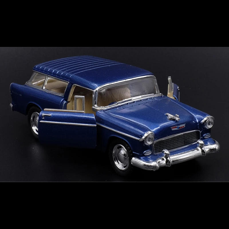 Kinsmart 1:40 1955 Chevy Nomad литой автомобиль из сплава модель игрушки с откидной спинкой