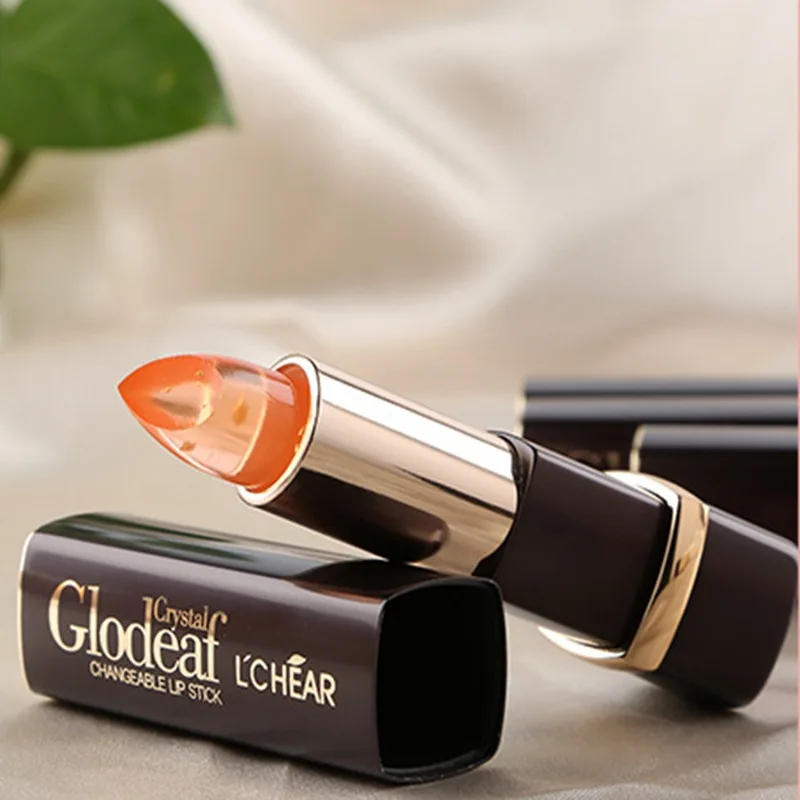 Увлажняющая долгостойкая губная помада Желейный цветок Макияж температура