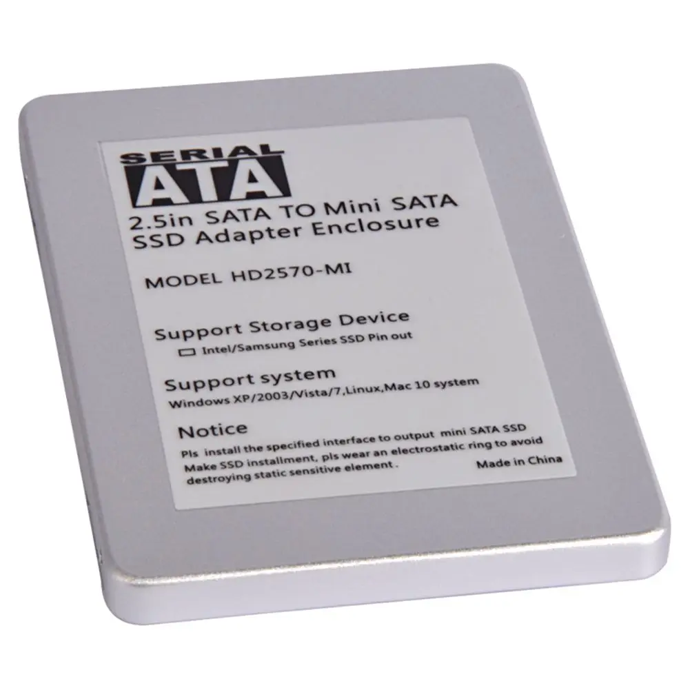 Мини интерфейс sata SSD жесткий диск поворота 2 5 HDD Box из алюминиевого сплава|Корпус