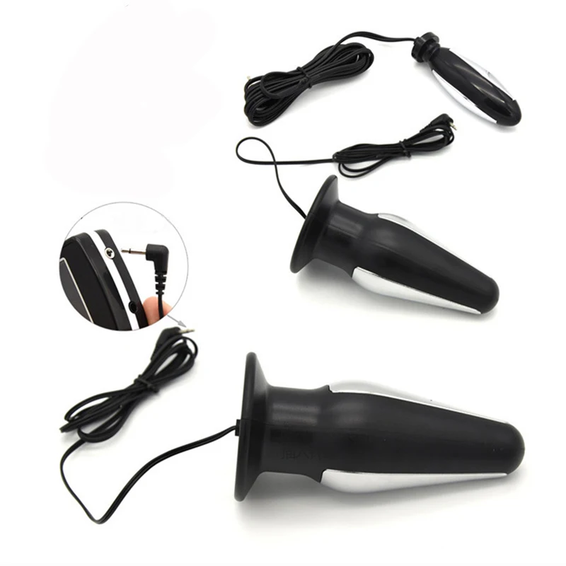 Набор с электрическим током анальный фаллоимитатор Вибрирующая насадка на пенис