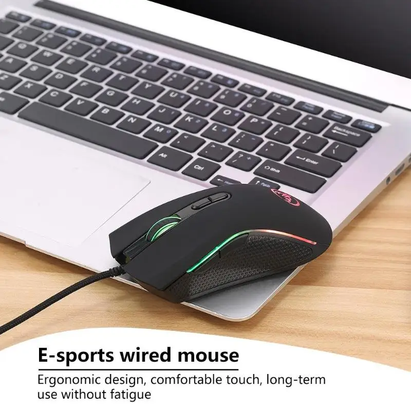 ALLOYSEED A869 USB Проводная цветная игровая мышь 3200 точек/дюйм 7 кнопок оптическая Мыши