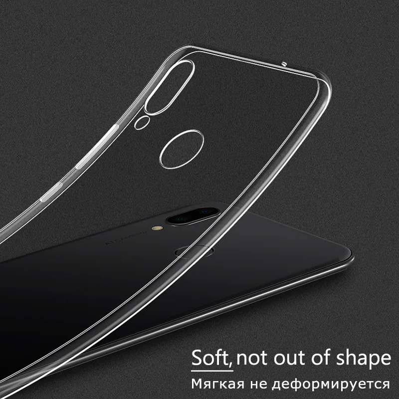 Ультратонкий Прозрачный мягкий чехол для huawei Honor 8X прозрачный силиконовый Полный