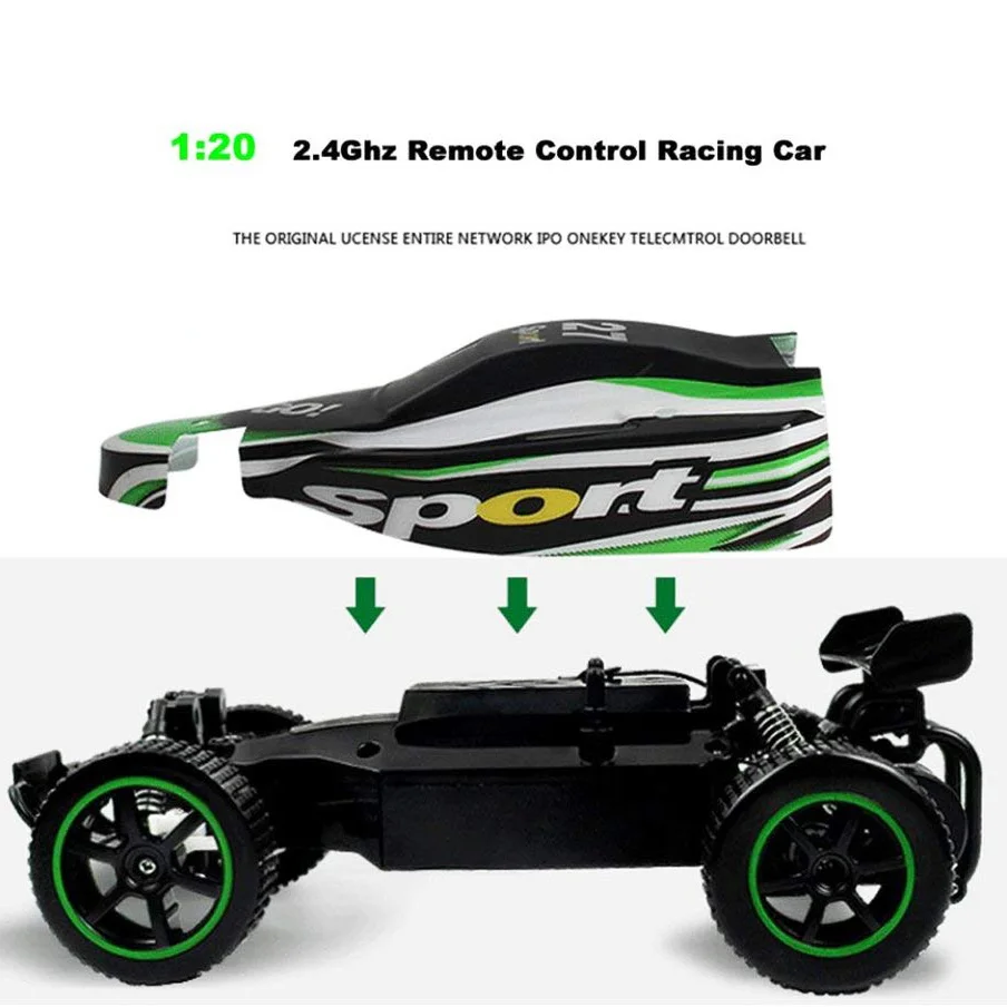 1: 20 2 4 ГГц 2WD Радиоуправляемый внедорожник RC RTR гоночный автомобиль грузовик