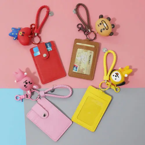 KPOP Bangtan Boys BTS BT21 Collection Keyring Card Holder COOKY CHIMMY SHOOKY RJ | Дом и сад
