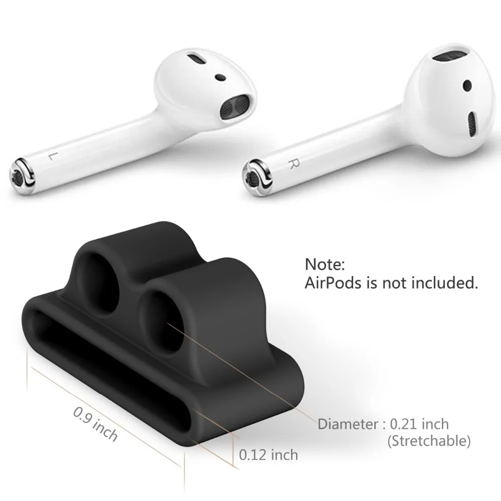 Для Apple аксессуары для airpods Силиконовый чехол + держатель ремня против потери