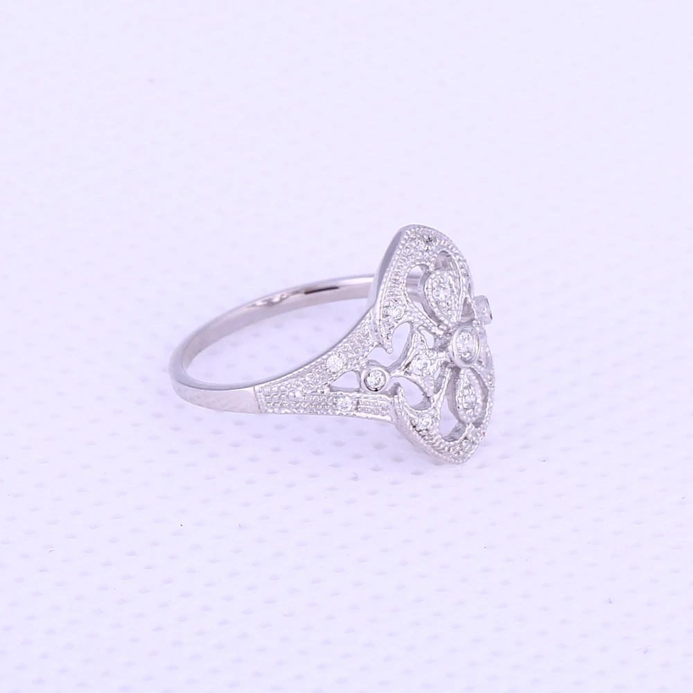 Женское Обручальное кольцо из стерлингового серебра 925 пробы роскошное Filligree