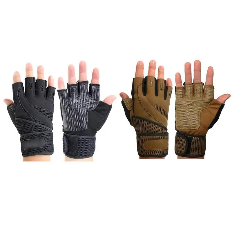 Для мужчин перчатки тренажерный зал для тяжелоатлетов тренировочные спортивные