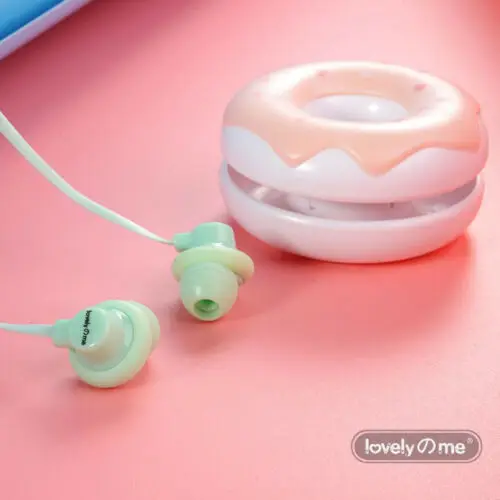 3 5 мм с микрофоном супер бас Музыка в ухо стерео милые наушники для