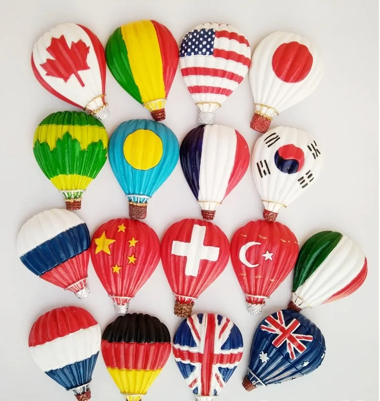 Lychee флаги мира воздушный шар магниты на холодильник смешной переплетения