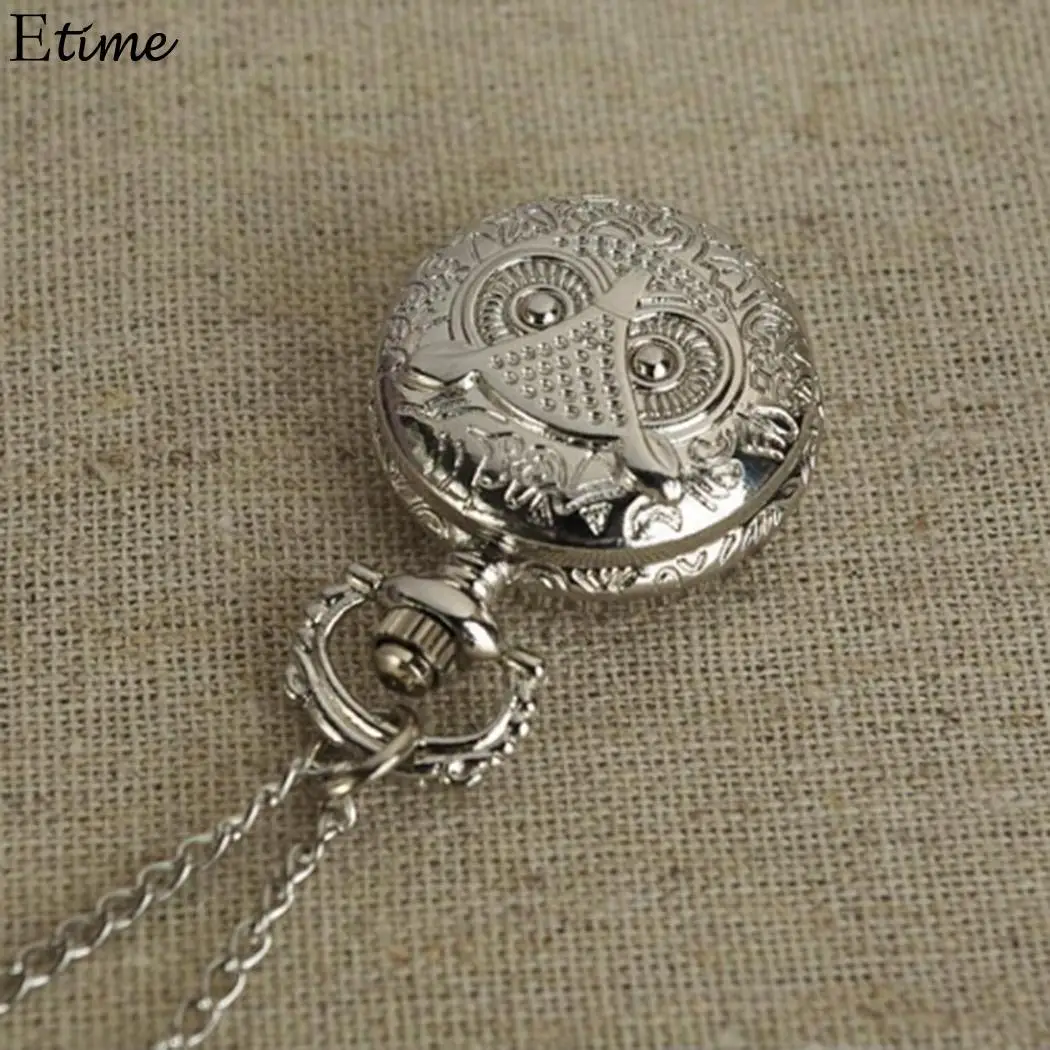 FANALA Pocket Watch World of Warcraft Kid Toys Watches Black Quarzt Nurse Gifts Item Owl Shape Jack Skelling | Наручные часы