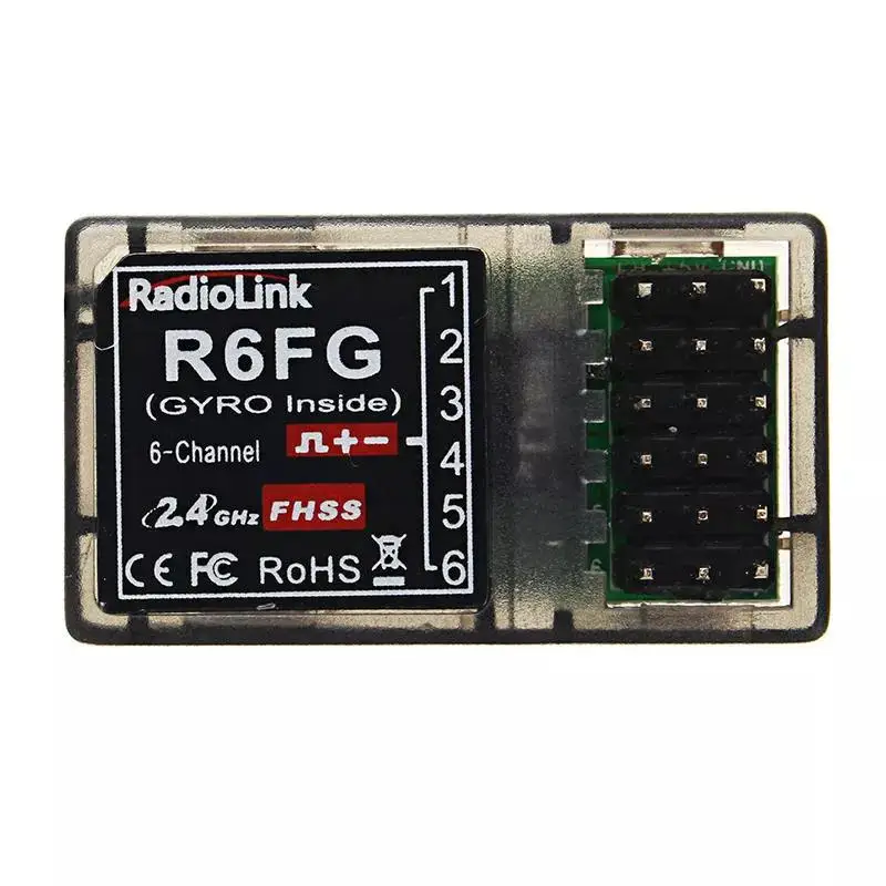 Радиопередатчик RCtown RadioLink R6FG 2 4G 6CH приемник FHSS гироскоп интегрирующий для RC4GS RC3S