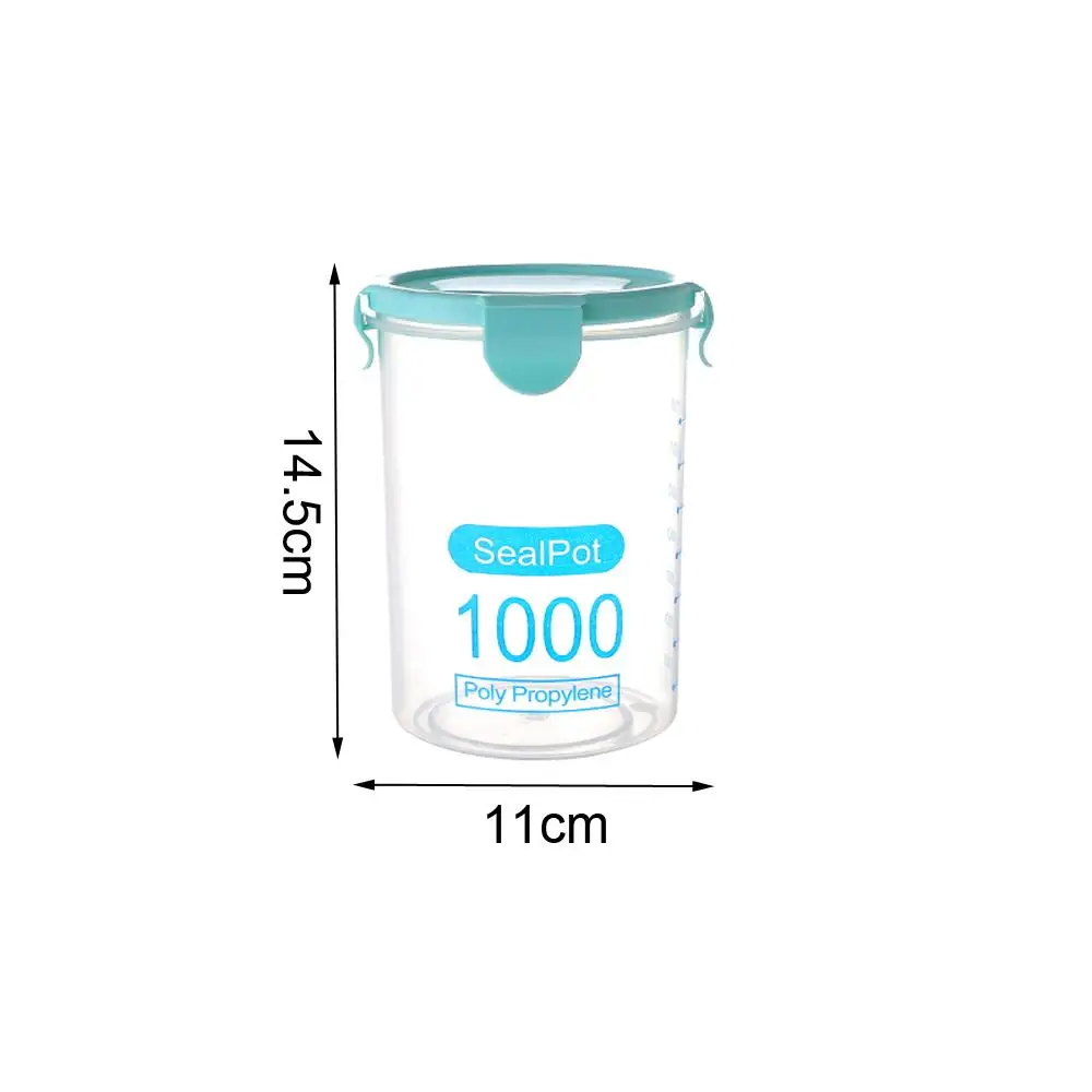 600/800/1000ML прозрачный Пластик контейнер с крышкой Органайзер для холодильника Еда