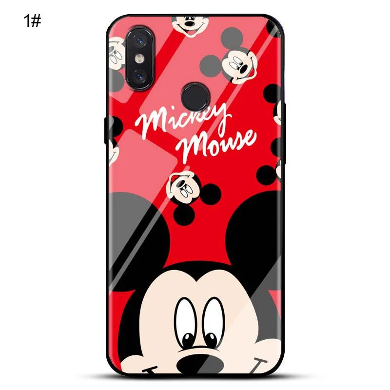 Cute Painted Tempered Glass Case For Xiaomi Mi 8 SE Lite 5X A1 6X A2 6 5S Plus Mix 2S 3 Max 2 Cases Soft TPU Edge Cover |