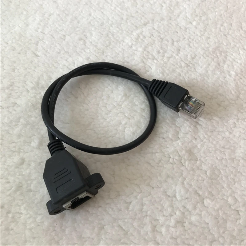 Сетевой кабель RJ45 адаптер Папа мама с винтами может быть закреплен на панели