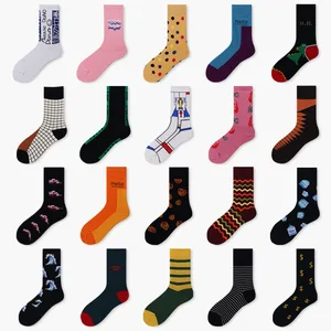 Носки мужские PEONFLY в стиле Харадзюку, разноцветные, в горошек, полосатые, повседневные, в японском стиле, для уличных скейтбордов