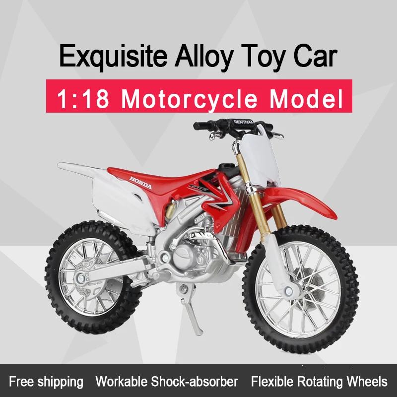 MAISTO 1:18 HON & DA CRF 450R модель мотоцикла из литого сплава практичная игрушка