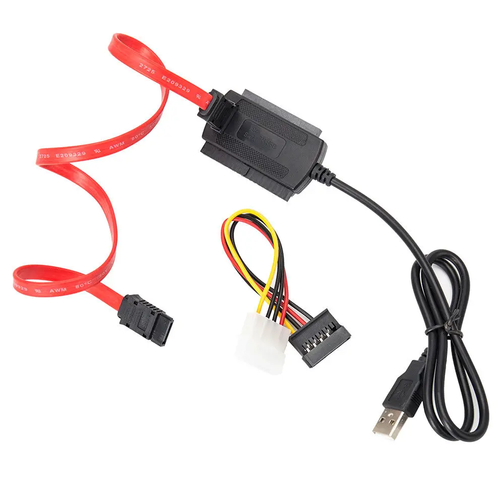 Кабель адаптер SOONHUA 3 в 1 кабель переходник для жесткого диска разъем USB 2 0 IDE SATA ATA 5
