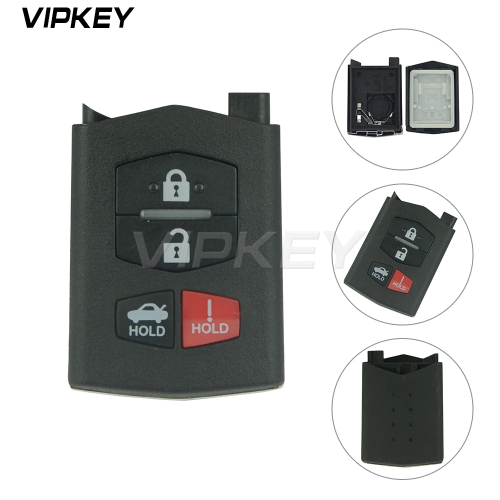 

Remotekey one part of remote key shell for Mazda BGBX1T478SKE12501 4 buttons key replacement 2005-2012
