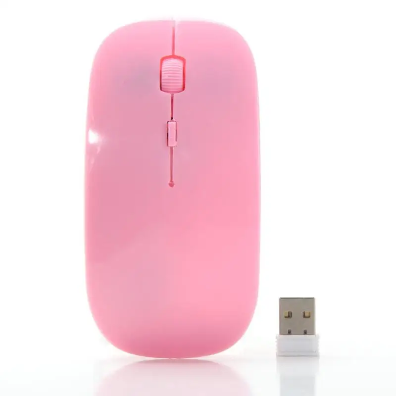 Игровая мышь оптическая 2 4G беспроводная модная ультратонкая компьютерная с usb