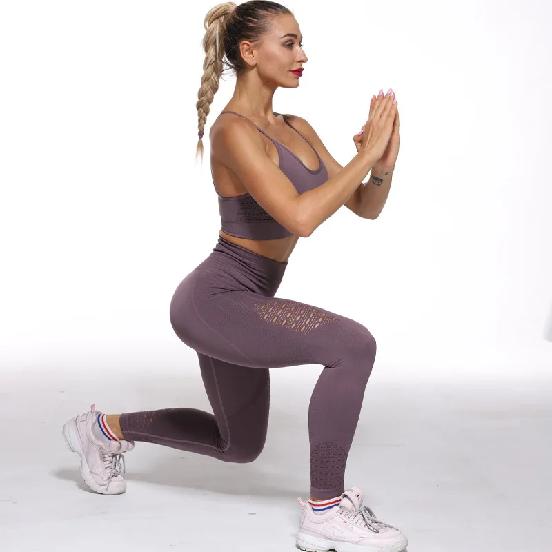 Эктические женские энергетические бесшовные брюки для йоги с контролем живота