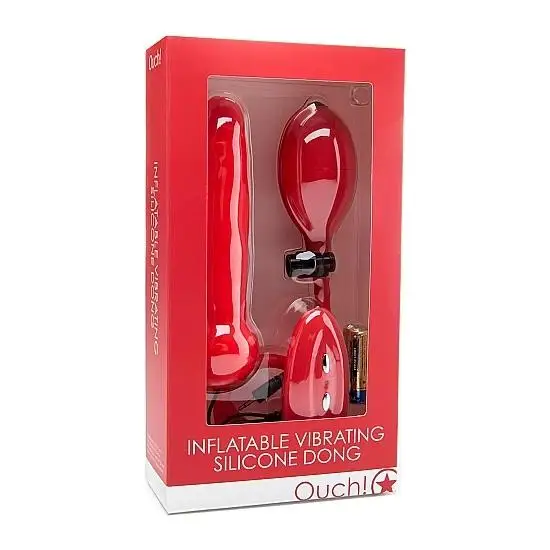 Ouch Dildo Inflatable De Silicone Red Masturbador Material Antibacteriano ENVIO DISCRETO | Красота и здоровье