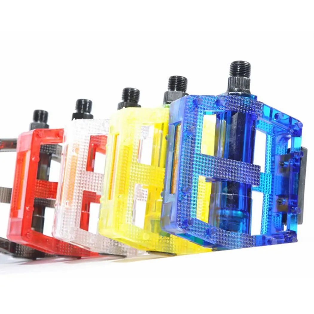Road Mountain Bike Anti-slip Bicycle Cycling Pedals Rose Red Transparent Blue Green Yellow | Pedal