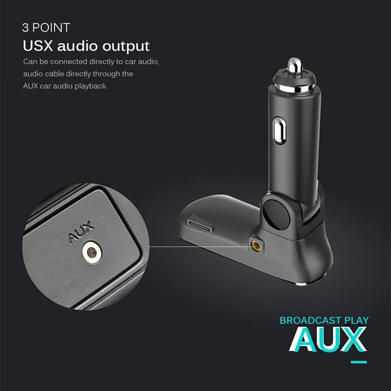 Беспроводной Bluetooth fm-передатчик автомобильный комплект громкой связи двойной USB