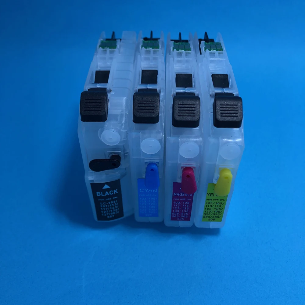 

YOTAT Refillable ink cartridge LC127 LC125 for Brother DCP-J4110DW MFC-J4410DW MFC-J4510DW MFC-J4610DW MFC-J4710DW