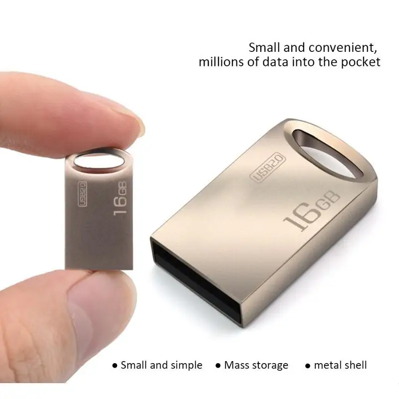 Портативный металлический U диск 32g мини флэш накопитель USB3.0 высокоскоростная