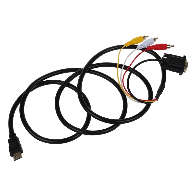 AABB- CABLE CONVERTER HDMI to VGA 3 RCA 1080P HDTV DVD | Электроника