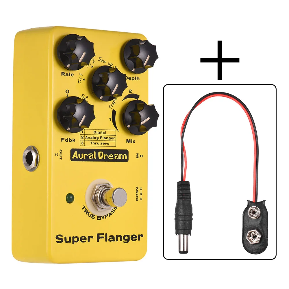 Звуковая мечта супер Flanger гитарный эффект педаль 3 режима алюминиевый сплав