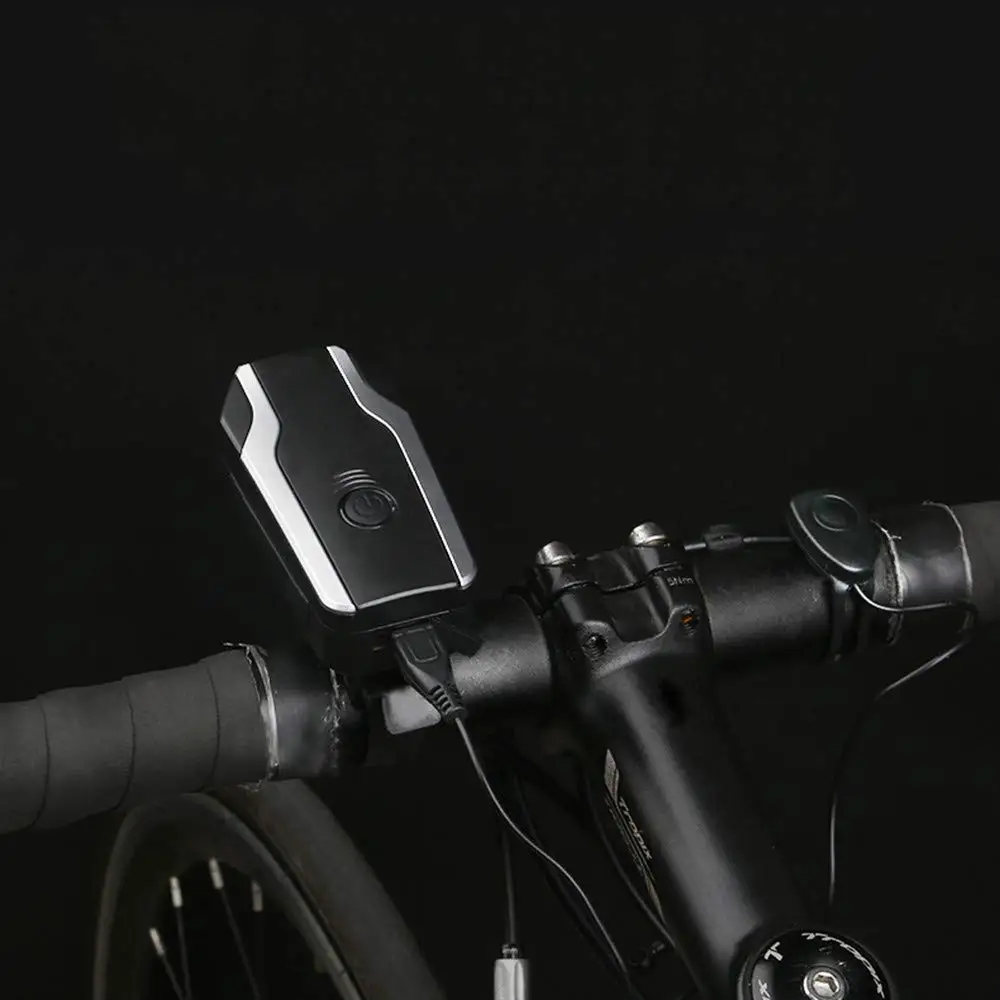 Cycling Headlights Charging Horn Dead Night Riding Equipment Bicycle Burglar Alarm Lamp Easy to Install for Kids Men Wom | Спорт и