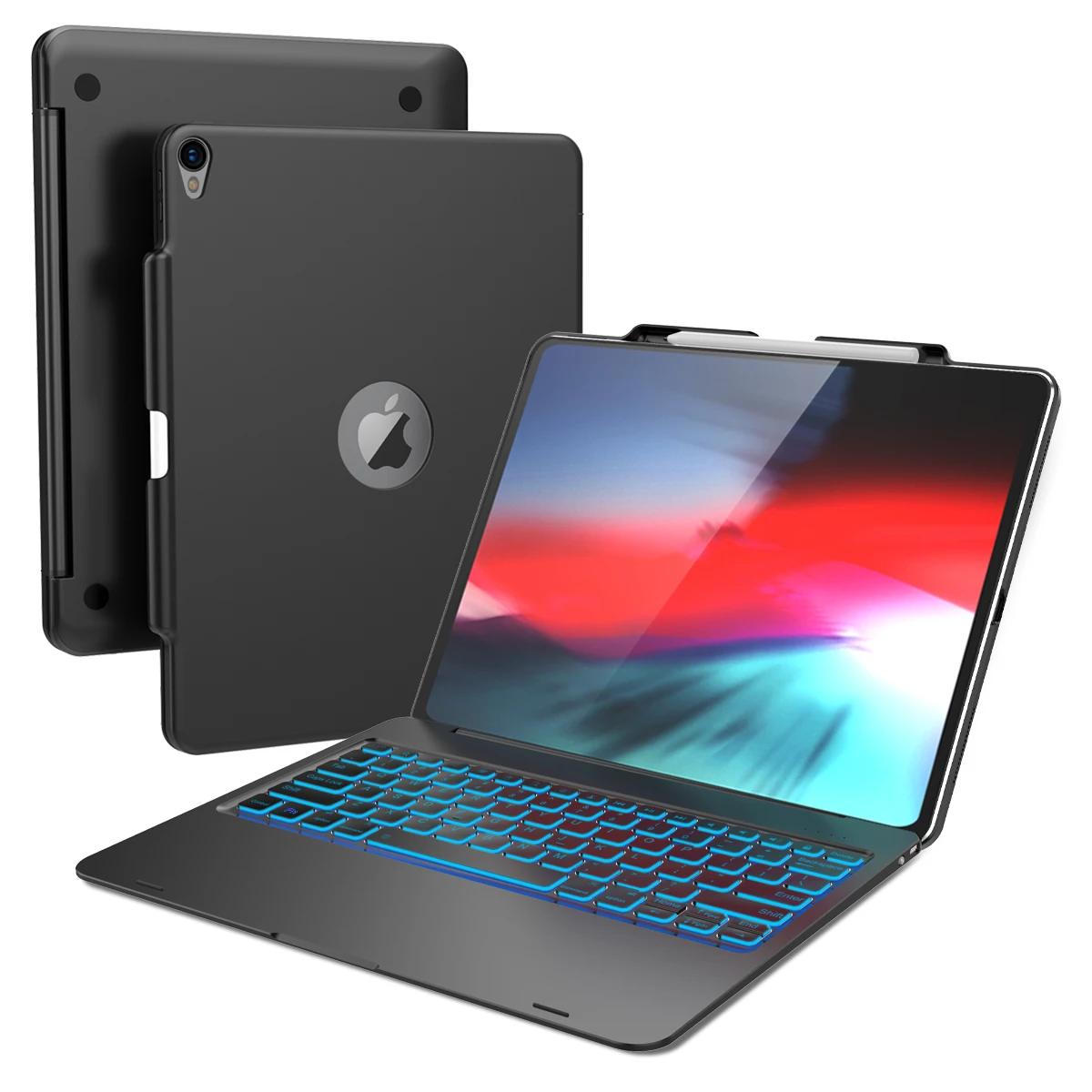 Для iPad Pro 12 9 2018 чехол для ноутбука дизайн 7 цветов подсветка США Bluetooth клавиатура