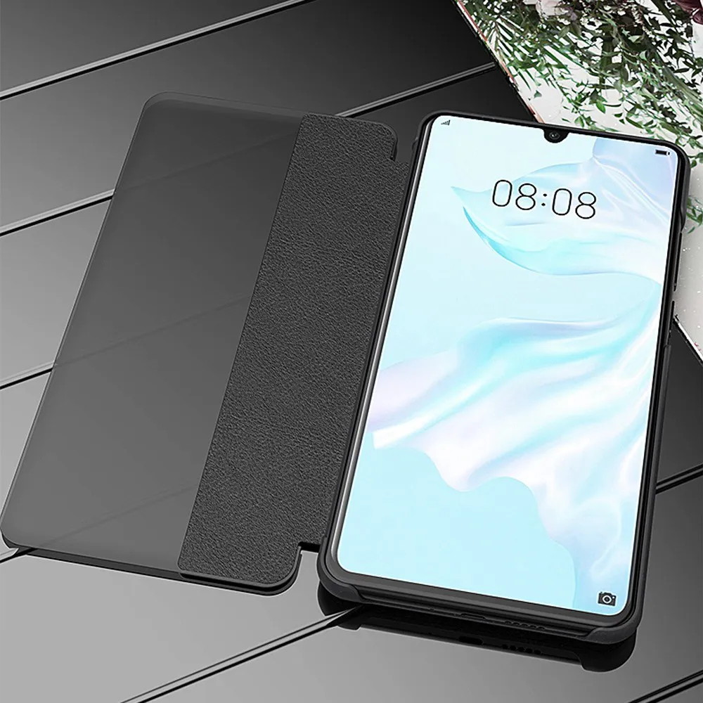 KISSCASE Smart View Флип раскладный кожаный чехол для huawei P30 Pro P20 P 30 20 P30pro P20pro 20pro 30pro окна