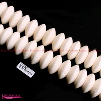 high quality 8x18mm natural white color sponge coral washer shape diy gems loose beads strand 15 jewelry making w4060