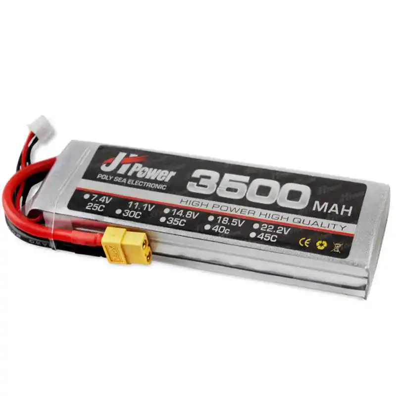 Обновленная JH RC Автомобильная батарея 3500mah 3S 25C 11 1 v lipo T/TX60 вилка для 1/10