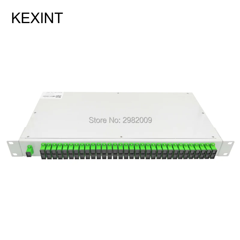 Стеллажный волоконно-оптический ПЛК-Сплиттер KEXINT 1U 1x64 мини-модуль тип кабеля colo