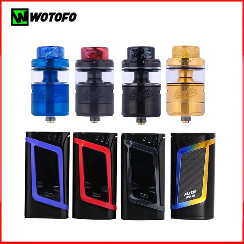 Оригинал Wotofo Unity RTA Tank 3 5 мл vs Alien Mod 220 Вт электронная сигарета Vape комплект