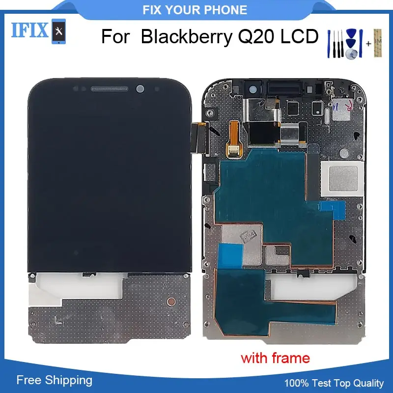 Для Blackberry Classic Q20 ЖК дисплей кодирующий преобразователь сенсорного экрана в сборе