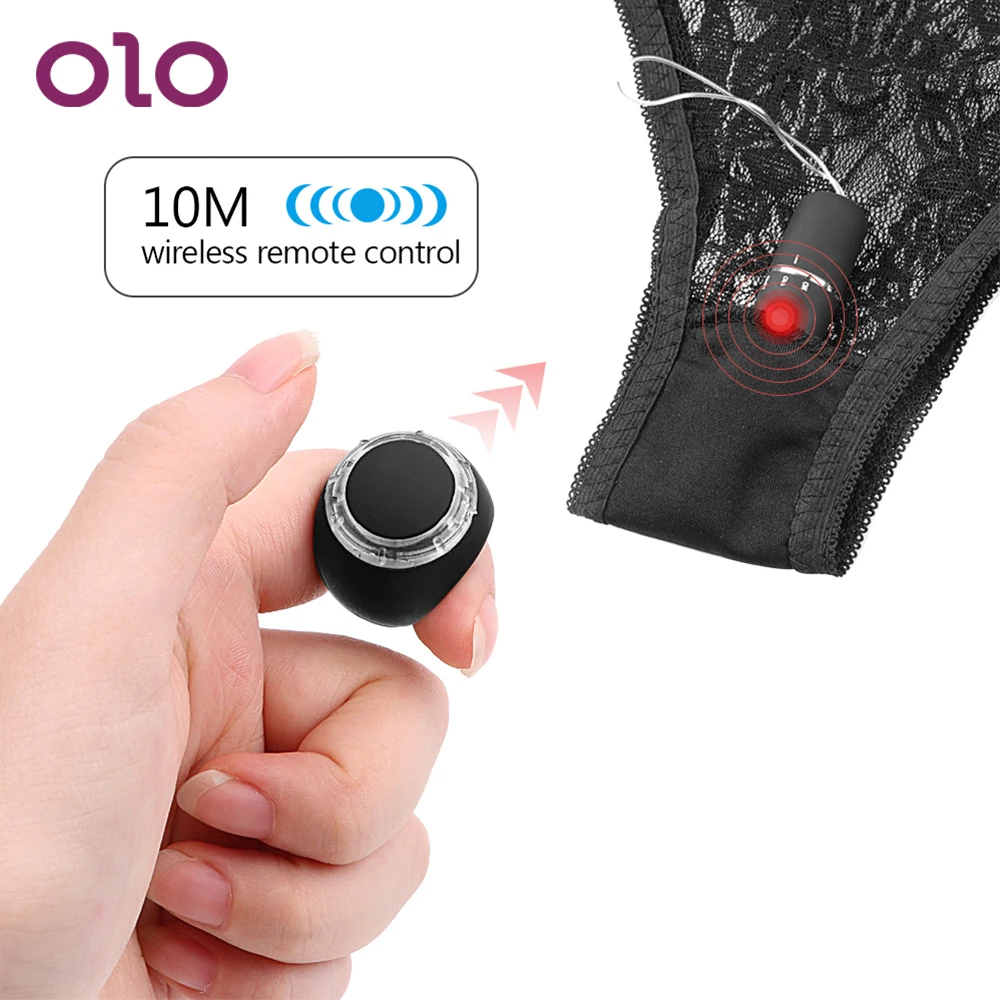 Вибратор пуля OLO трусики вибратор 10 частотных колец для пальцев беспроводной