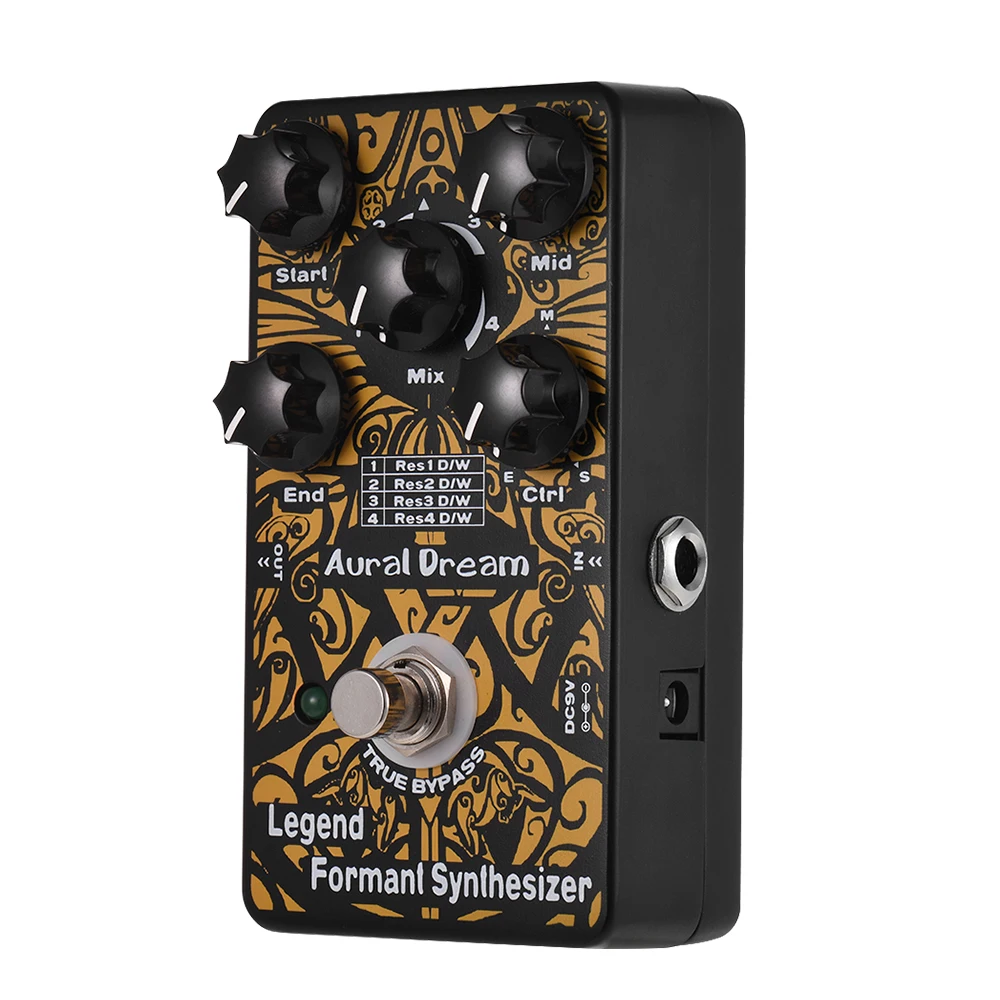 

Legend Formant Synthesizer Guitar Effect Pedal 4 Resonance Modes Aluminum Alloy Shell True Bypass