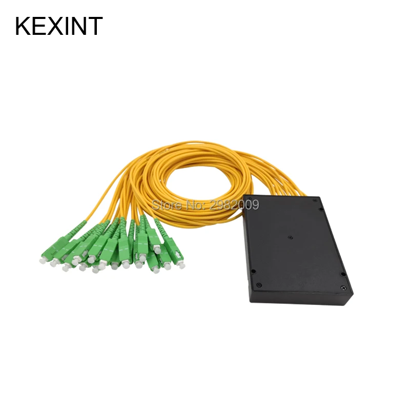 KEXINT волоконно-оптический разветвитель PLC 1X16 модуль 3 0 1m с разъемом SC/APC / 10 шт. |