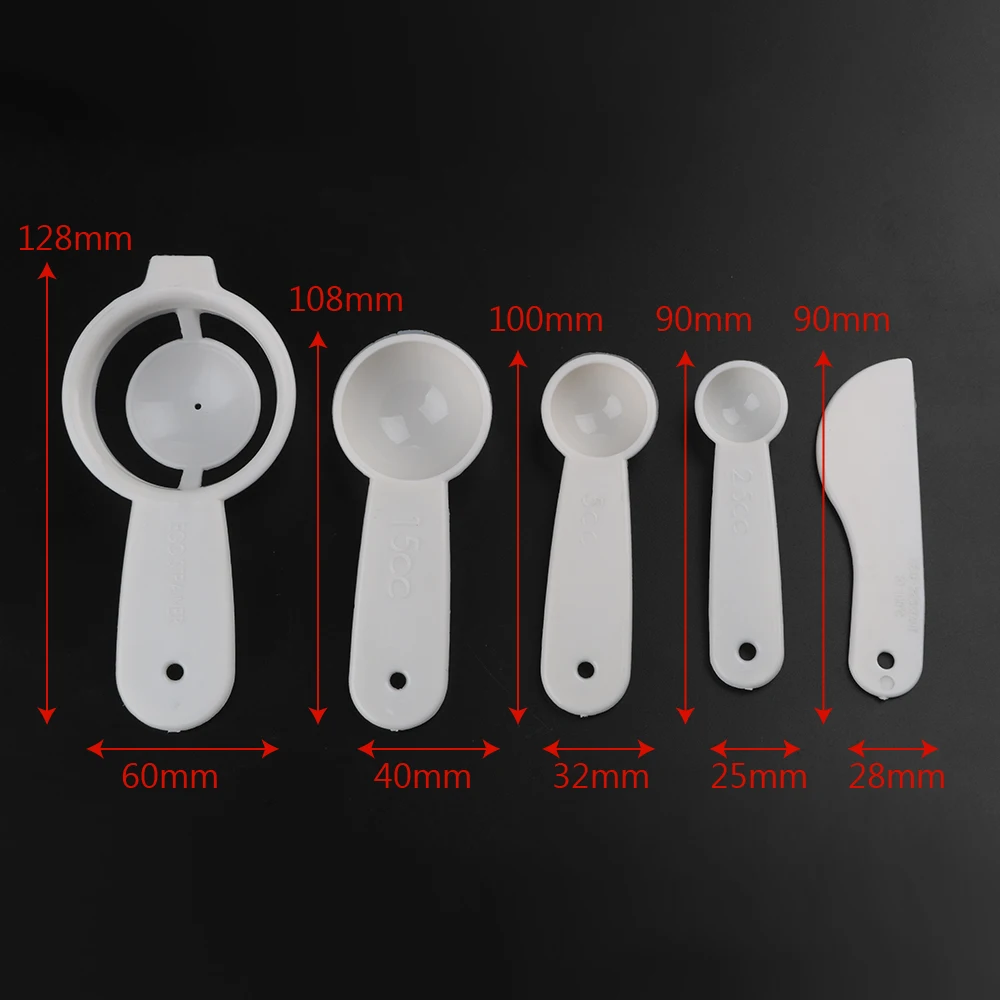 5pcs/set Measuring Spoon Set Egg White Separator &amp Scraper Sugar Cake Baking Tools Pastry Tool Sets Bakeware Accessories | Дом и сад