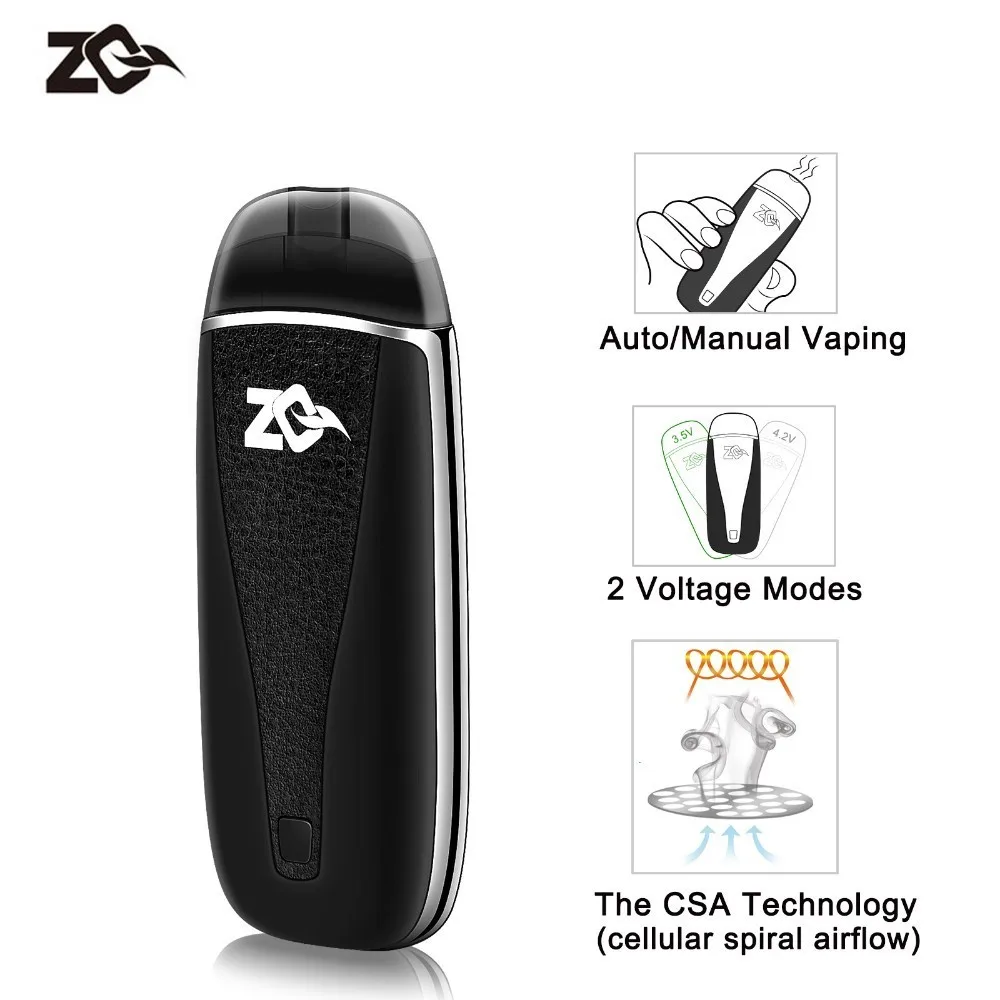 Электронная сигарета мини электронная Pod системы ZQ Vi Starter Kit сменный 2 мл картридж