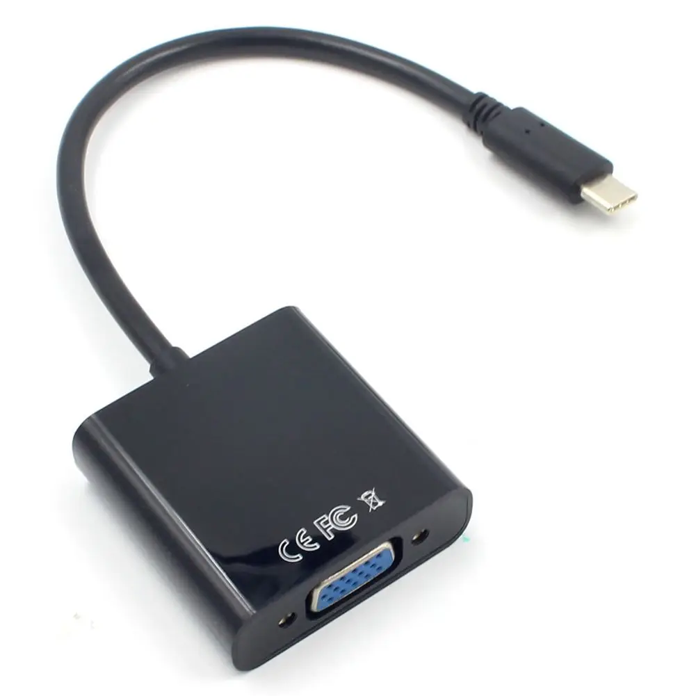 FULL USB3.1 Кабель адаптер типа C VGA USB переходник для передачи видео 1080P Macbook 12 дюймов| |