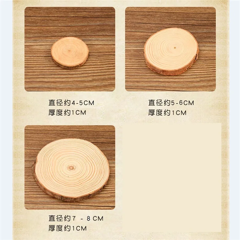 5 шт. деревянный коврик для чашки натуральный круглый подстаканник чая кофе